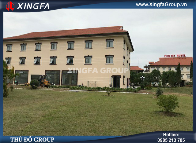 Công trình thi công lắp đặt cửa nhôm Xingfa tại Dự án khách sạn Phú Mỹ - Phu My Hotel, Hưng Yên